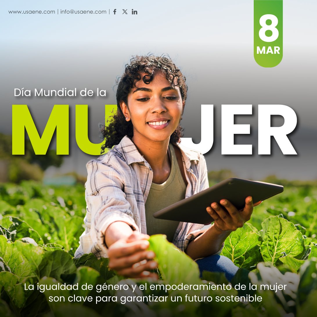 En el Día Internacional de la Mujer, honramos el papel vital de las mujeres en la construcción de un futuro sostenible en el sector ambiental.💚Este año, nos unimos a la llamada de la ONU para invertir en las mujeres🌎 #DíaDeLaMujer #MujeresAmbientales #IgualdadDeGénero #8M