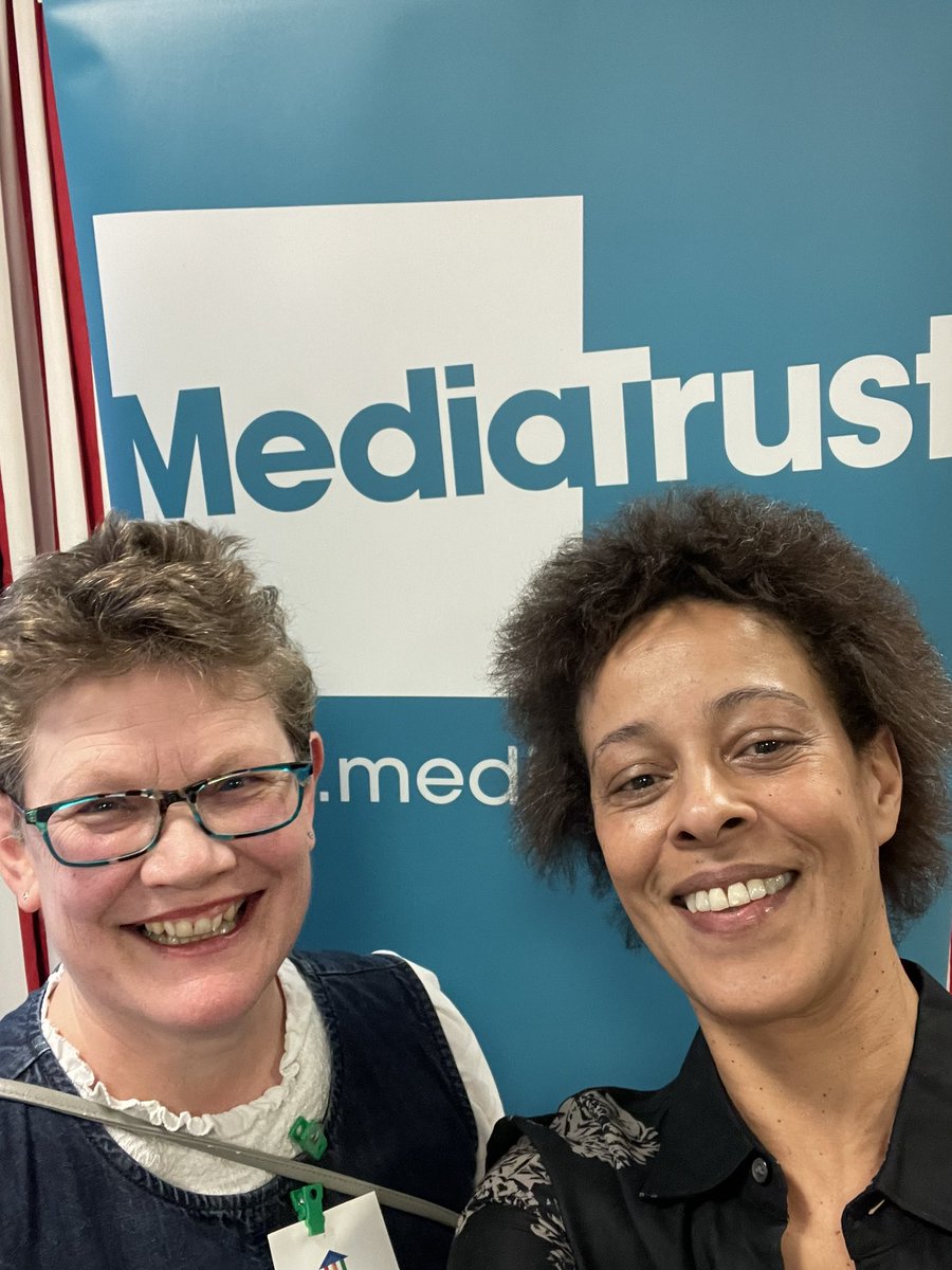 Bobbie-Jo and I enjoying being at @Media_Trust event on #InternationalWomensDay #WomensVoices24