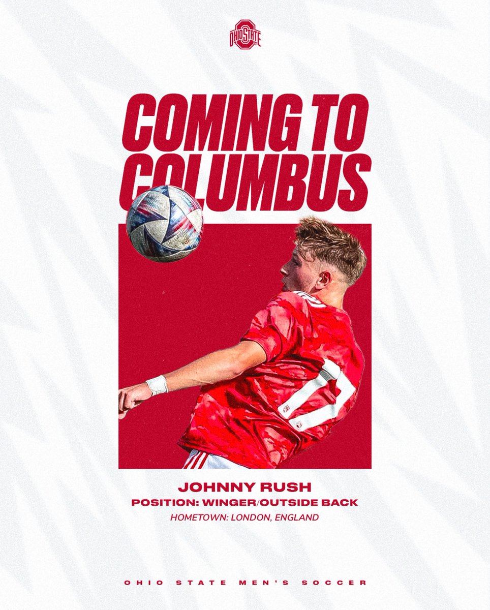 OhioStateMSOC's tweet photo. Joining us from across the pond!🏴󠁧󠁢󠁥󠁮󠁧󠁿

Name: Johnny Rush
Club: Burton Albion 
Hometown: London, England https://t.co/Q0Rs3hZ82U