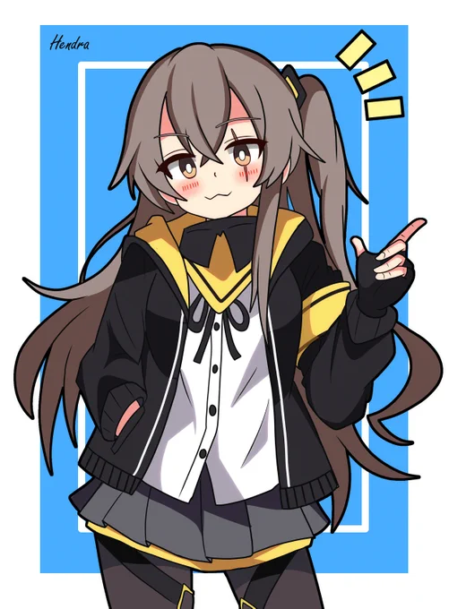 #ドルフロ #少女前線114514年ぶりにUMP45描いたぜ 
