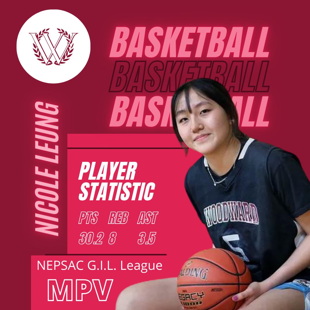 Congratulations to Nicole Leung ‘26 for being named NEPSAC Girls Independent League (G.I.L.) Class D MVP after leading Woodward to an 11-4 record!
#basketball #girlsbaskteball #highschoolbasketball #championship #game #wildcats #gowildcats  #indyschools #allgirls #southshorema