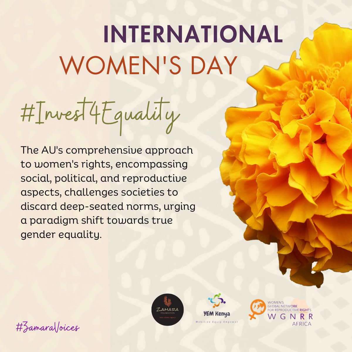 Women have the right to speak without being judged or stigmatized #invest4Equality 
@Zamara_fdn 
@YEMKenya
@wgnrr_africa