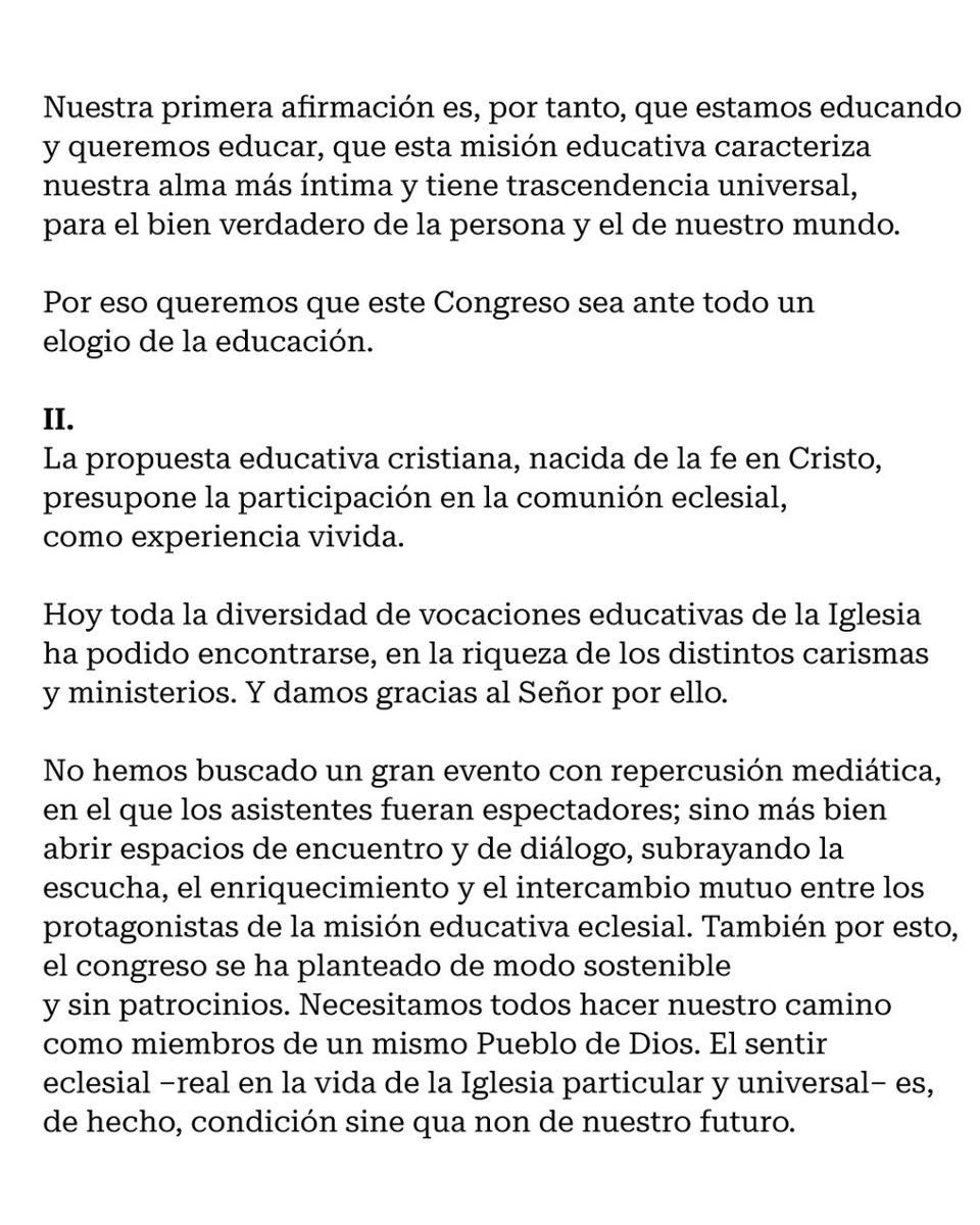 episcopaleyc's tweet photo. Este ha sido el mensaje con el que D.Alfonso Carrasco clausuraba el Congreso "La Iglesia en la Educación" : "Sólo será posible por la existencia de una verdadera vocación y misión educativa, de una pasión por el bien del prójimo, del más pequeño y del más necesitado" @prensacee https://t.co/Vt8Dbx3PDV