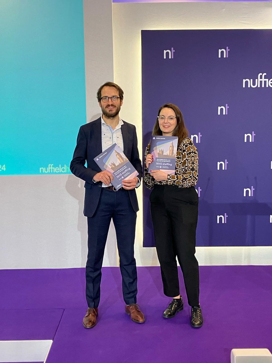 After @Billy_Palmer_’s excellent presentation at #NTSummit on generational shifts & what this means for the NHS workforce, we have also published the first briefing of our General Election series on what health and care need from the next govt. Read here: nuffieldtrust.org.uk/resource/what-…