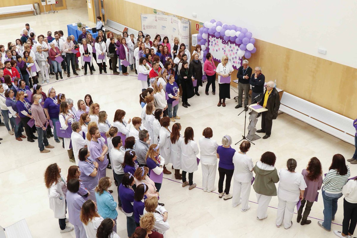 🏥El dpto de salud <a href="/HospitalLaFe/">HospitalLaFe</a>  celebra el día internacional de las mujeres y rinde homenaje a la figura de Victoria Castel, impulsora de la primera unidad de oncología infantil de nuestro hospital 💜 #8M
➡️El 78% de nuestra plantilla son mujeres
🔗acortar.link/SVzouq