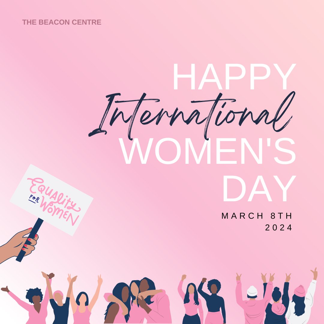 Happy International Women’s Day from all of us at the Beacon Centre. We encourage everyone to take a little time out of their schedules today to reflect on and celebrate the achievements of women worldwide. Cheers to you! #InternationalWomansDay #IWD2024 #Inclusion #Equality