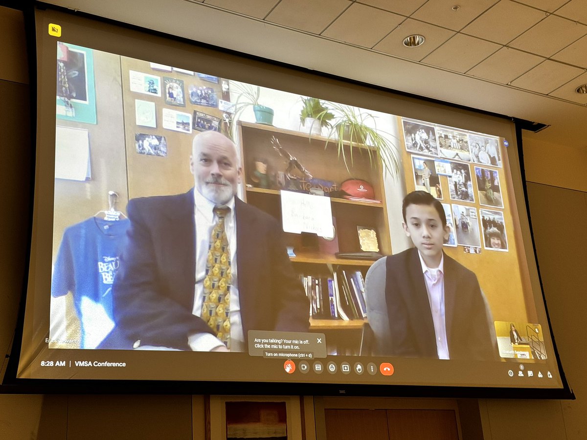 Harmony Middle School introducing our keynote speaker, <a href="/mr_Alsheimer/">Jonathan Alsheimer</a>!