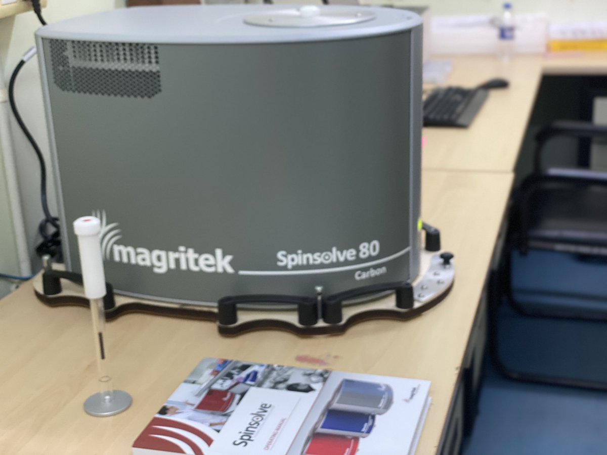 🎉 Exciting news from the ECOM lab research group from @snbkol! 🧪 

Introducing our newest addition: a cutting-edge @magritek tabletop NMR in the @ecomcof! 

🔬 Ready to unlock a world of possibilities in our research.

#ScienceInnovation #Research 

#NMR 🚀