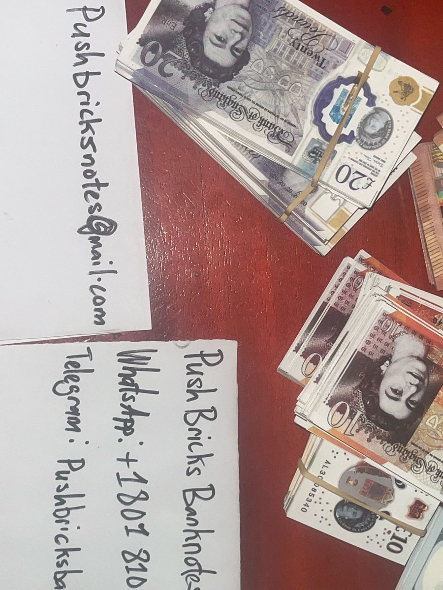 BankBricks's tweet image. Buy High Quality Counterfeit Banks notes in Sterling Pounds , USD , AUD , CAD , NZD , PESOS , Dirham , Dinar's and many others..

Email : pushbricksnotes@gmail.com
Telegram: pushbricksbanknotes
WhatsApp : +1 (801) 810 9237