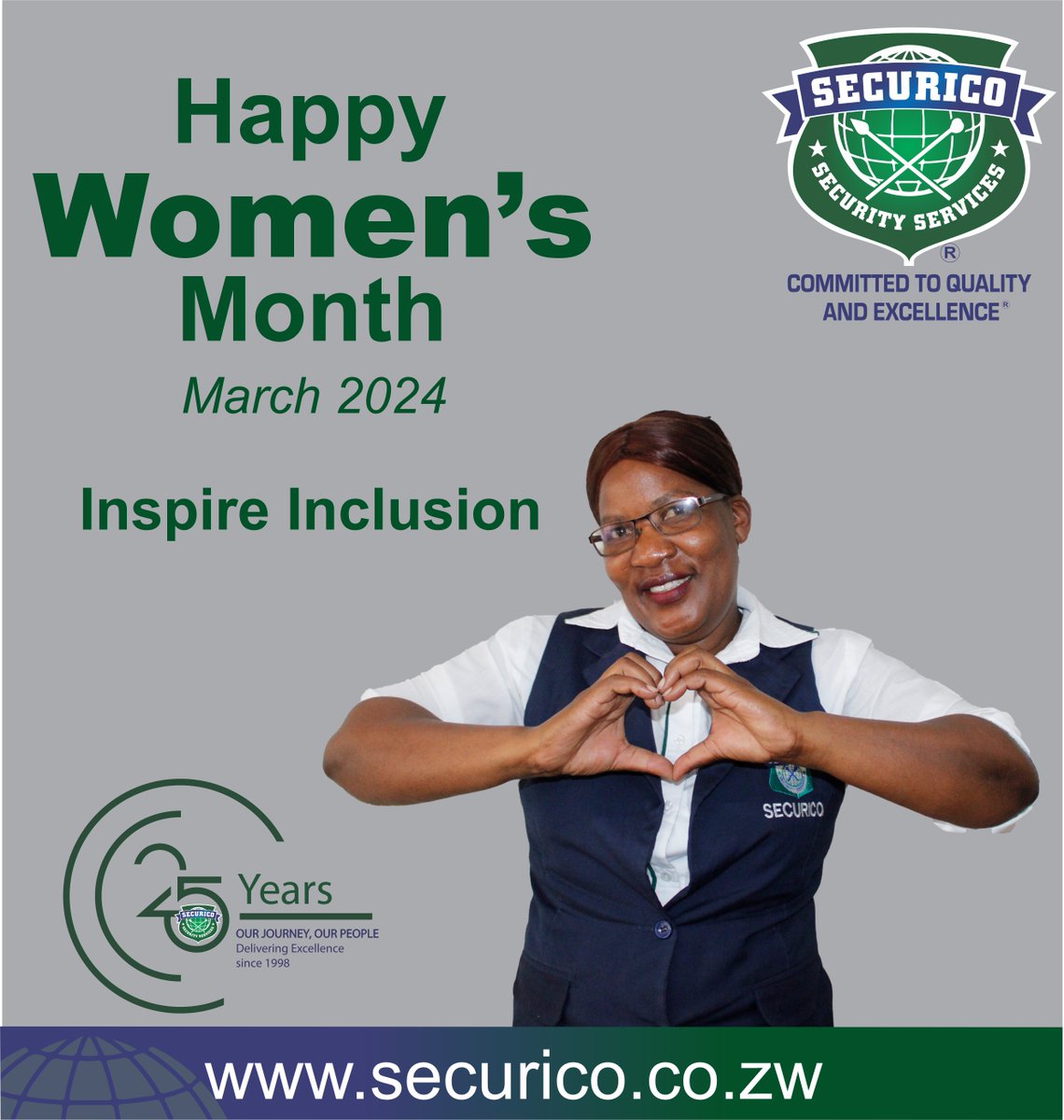 SECURICO tackled the previously male-dominated security industry head-on, achieving remarkable success in the inclusion of women. The company employs over 4300 employees, 25% of which are women. #InspireInclusion #EqualOpportunities