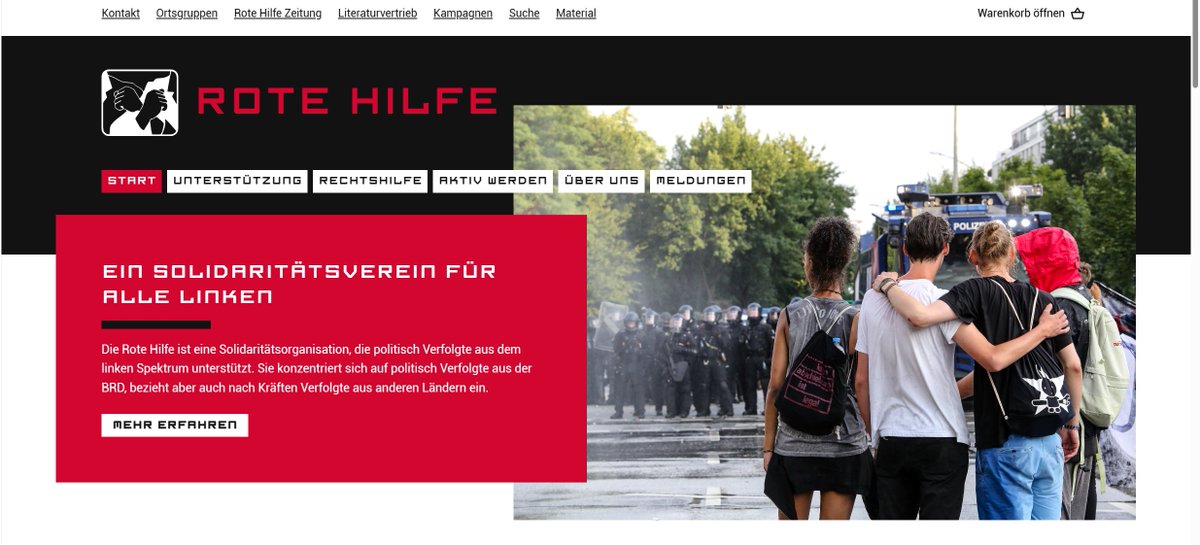 #100JahreRoteHilfe und eine (gefühlt) 20 Jahre alte Webseite. Das passte nicht mehr zusammen. Seit heute findet ihr unter rote-hilfe.de ein neues Design, mehr Inhalte und Übersicht. Viel Spaß