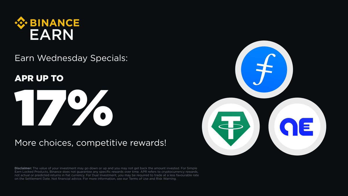 Binance Earn presents new offers and rewards across Simple Earn, #BNB  Vault, #ETH Staking, Dual Investment and more. 👉 https://t.co/NRNBJofzLK