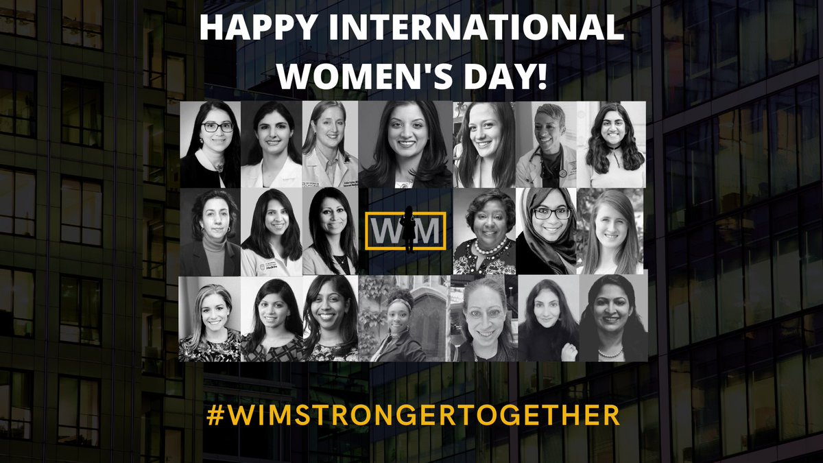 Happy #InternationalWomensDay! Closing the #GenderGap in healthcare benefits us ALL. Let's work together to keep #womeninhealthcare for the health of our communities. Follow our #WIMMosaic Campaign, learn more about the #WomenInMedicine in your communities! #WIMStrongerTogether