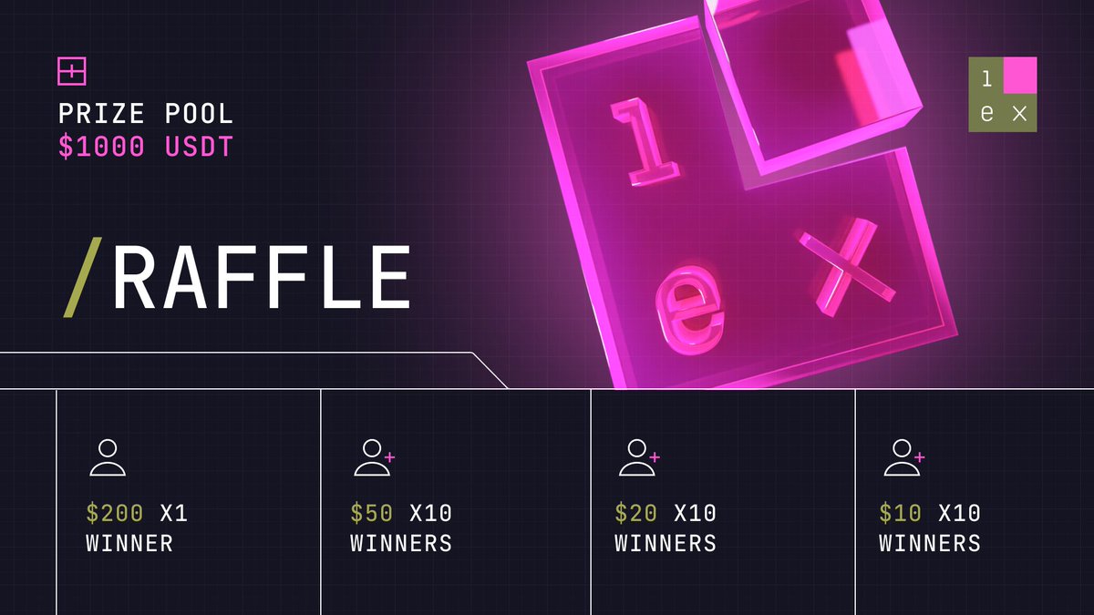 Huge events are on the way. The second listing and long-awaited product releases are coming🔥

💰To celebrate our upcoming major events, we're raffling $1000 among 10 winners!

The rules are simple:
1️⃣Check out the new $1EX landing page.
2️⃣Take a screenshot of the 2nd screen with