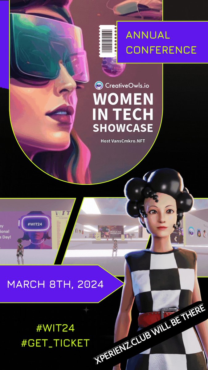 Join TODAY! Xperienz.Club will be there

spatial.io/s/Women-in-Tec…

@MyCreativeOwls

#WomenInTech #NFTsCommunity #WomenEmpowerment #IraxLab #SpatianGuide #SpatialComputing #Web3 #WIT24