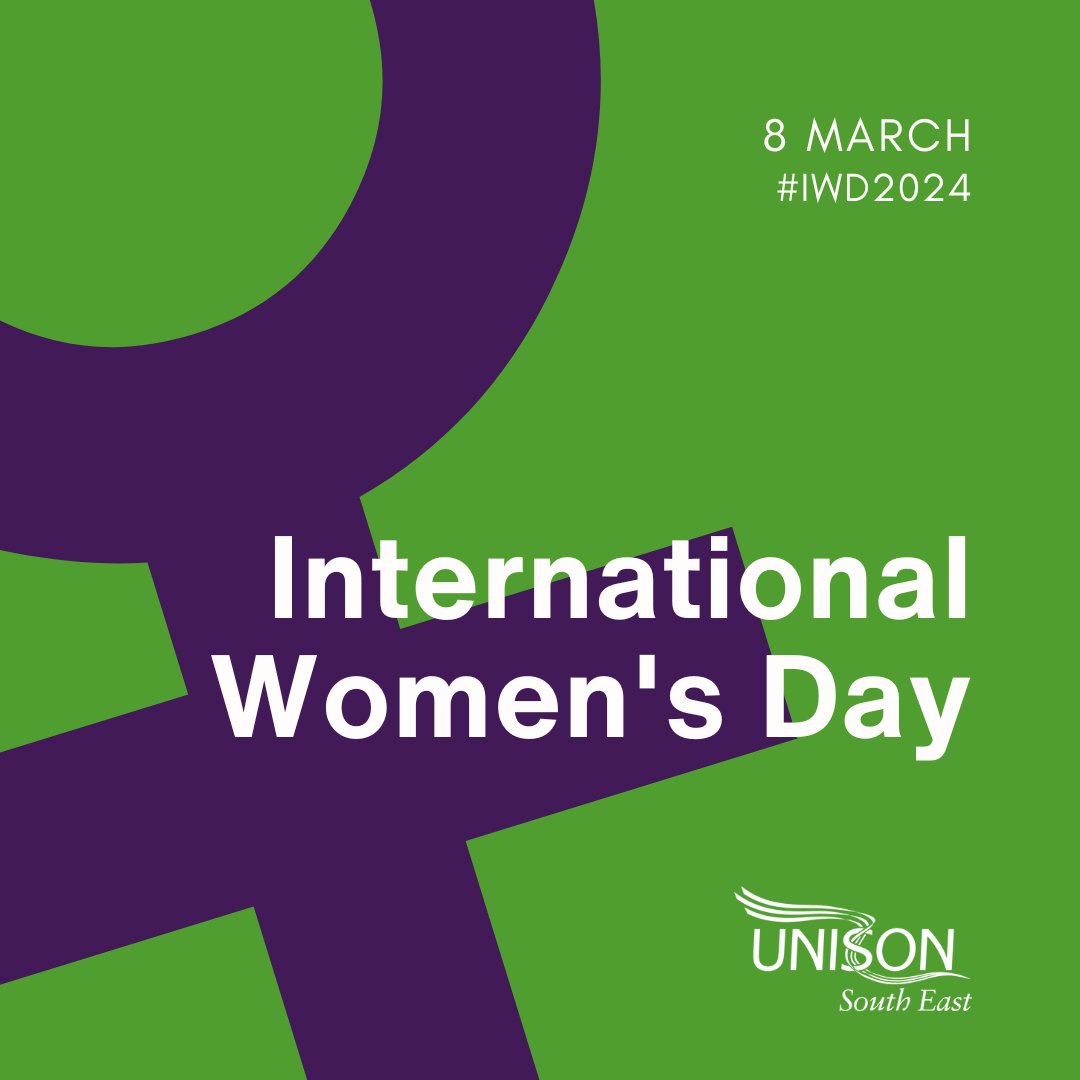 It's International Women's Day! Today we honor the incredible struggle for women's equality, while acknowledging that the fight goes on – pay disparities, discrimination, and harassment at work still persist, and trade unions must play a vital role in challenging them.