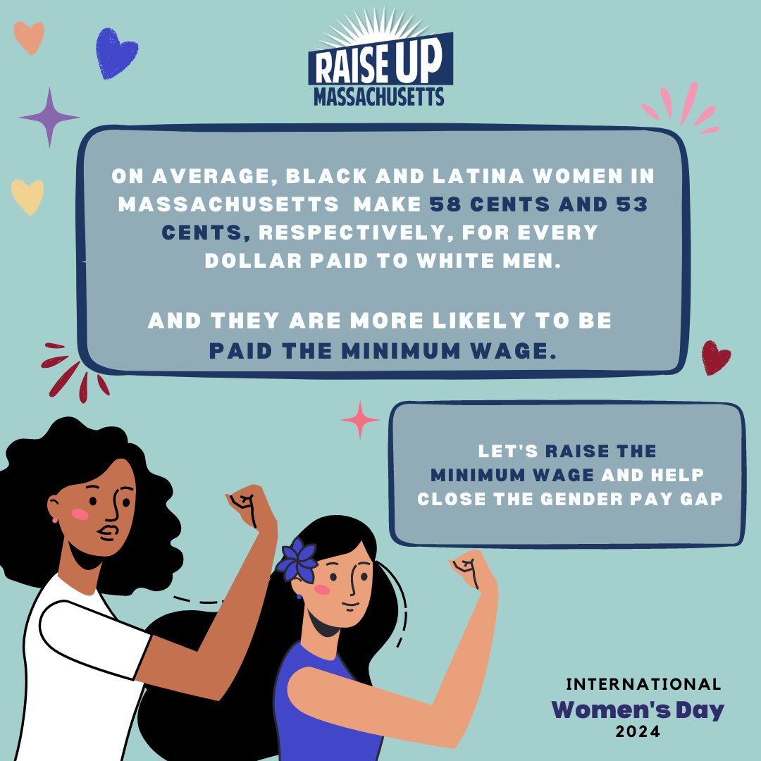 The discrepancy is even higher for black and latina women who, on average, make $0.58 & $0.53, respectively, for every dollar paid to white men. #TimeFor20 #mapoli