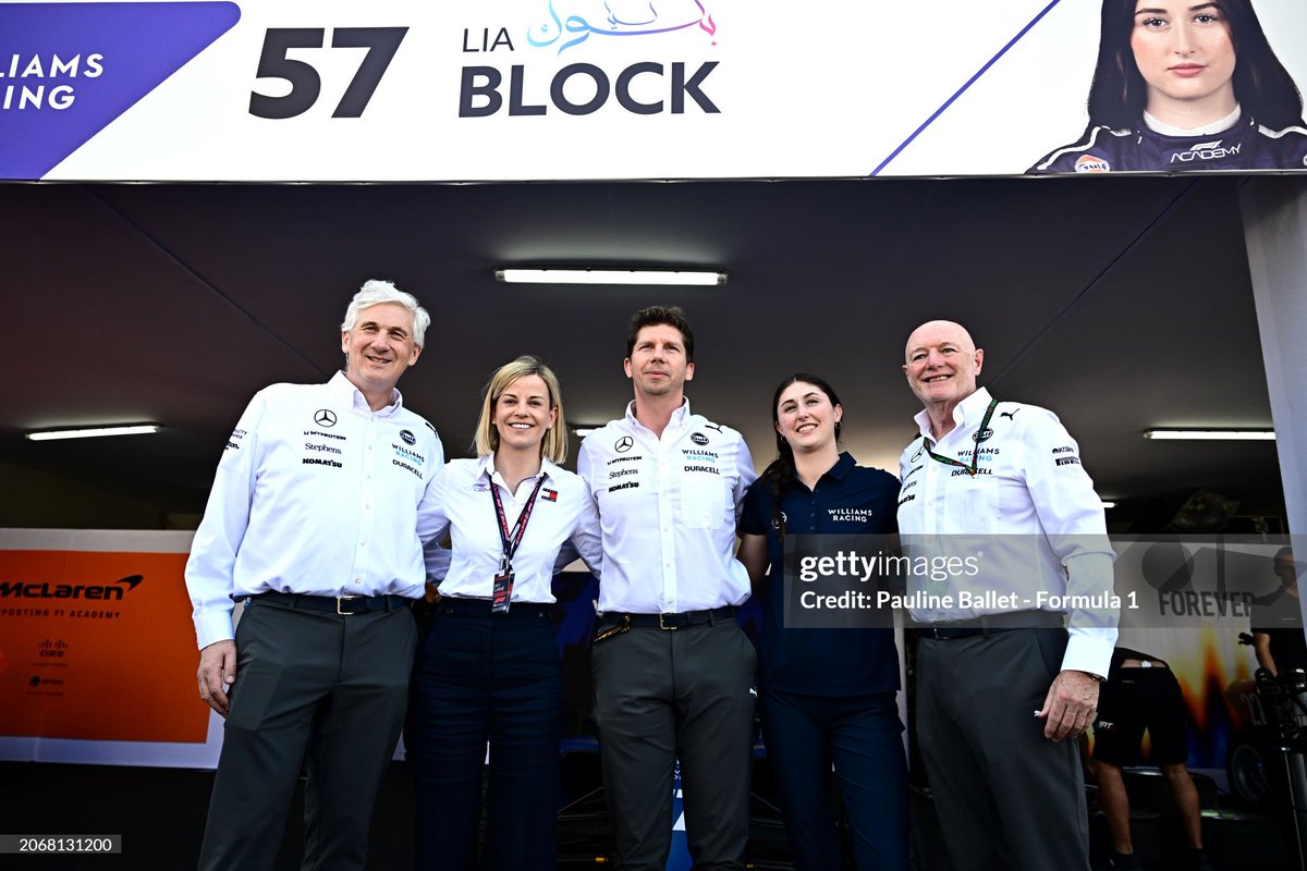 Susie Wolff, James Vowles, and Lia Block at #SaudiArabianGP
