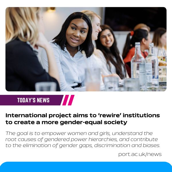 On #InternationalWomensDay @portsmouthuni is the UK lead on the @REWIRING_EU project that aims to ‘rewire’ institutions and help create a more #GenderEqual society. #REWIRINGinstitutions

Find out how 👇 
go.port.ac.uk/dEmfel

@panoskapotas @UoPBusiness @UoPLaw @HorizonEU
