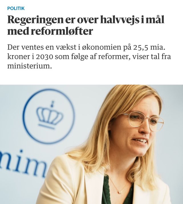 Reformer gør Danmark rigere. Det er vigtigt. I kommende år skal vi nemlig bruge flere penge på forsvar og sikkerhed, samtidig med vi ønsker at investere i grøn omstilling, styrke virksomhedernes rammevilkår og prioritere velfærd. Tak til partierne i FT, som er med til at løfte!