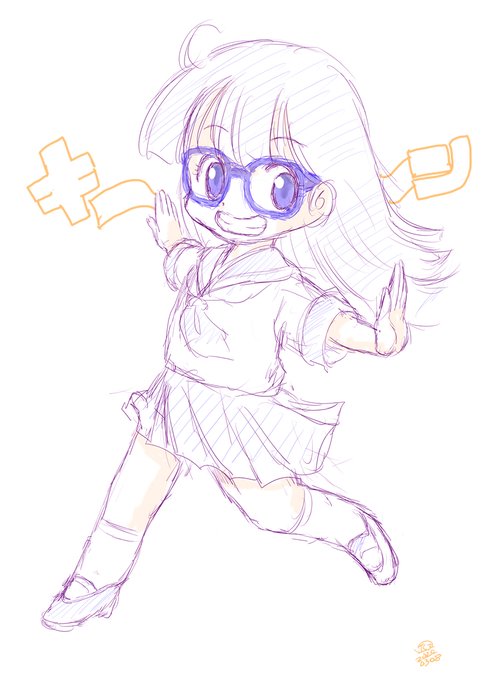 皆描くだろうし描かなくても良いかなと思ったけどなんかもやもやしてやっぱり描いて見た。
最高のロボっ娘でした。 