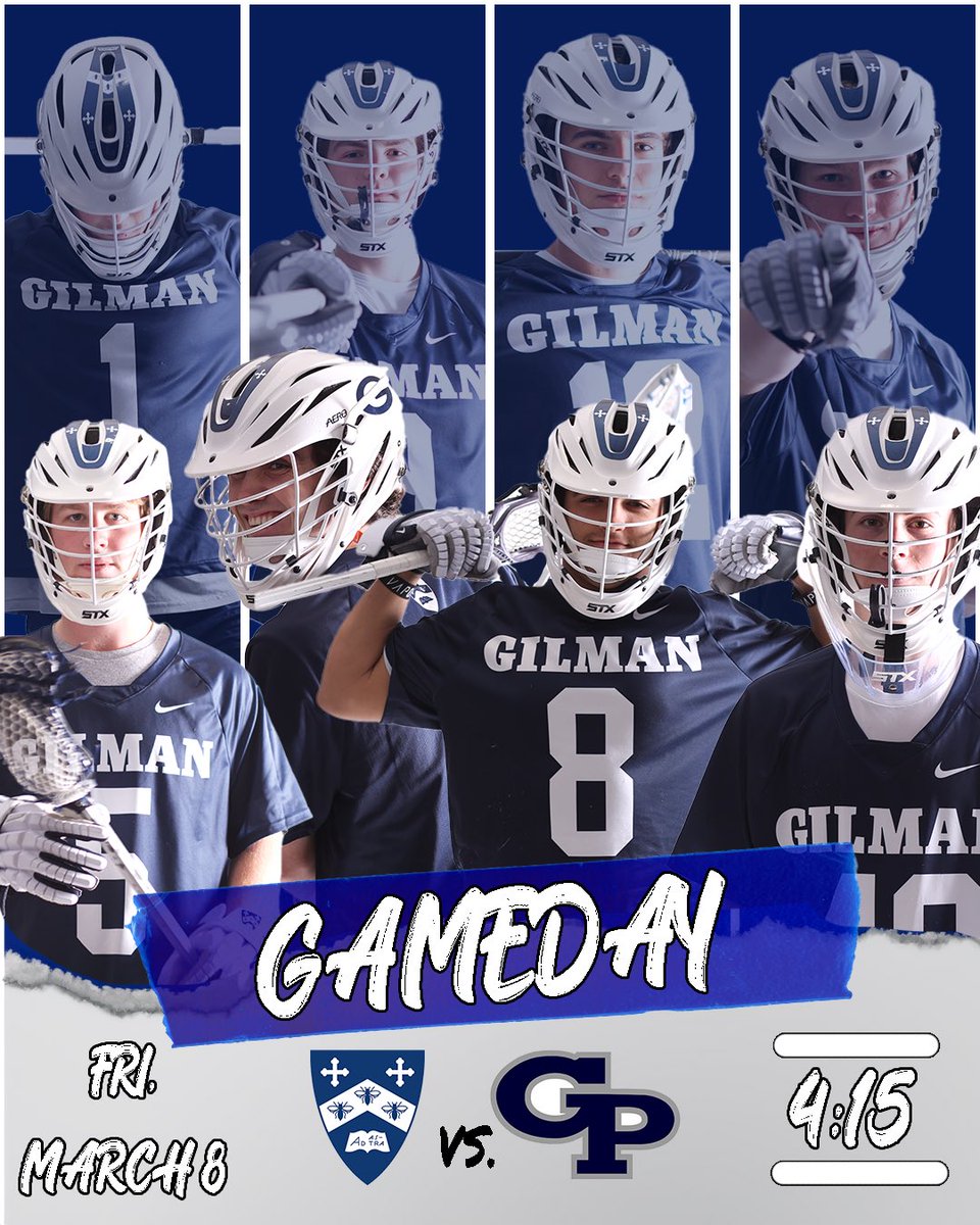 Spring season is here! Gilman takes on Georgetown Prep today at 4:15. Tune in to cheer on the guys! #onlyongtv