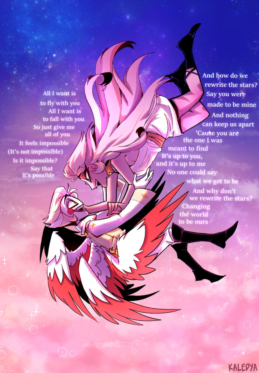 ''What if we rewrite the stars?''

#HazbinHotelLilith #HazbinHotelLucifer #Lucilith #HazbinHotelFanart