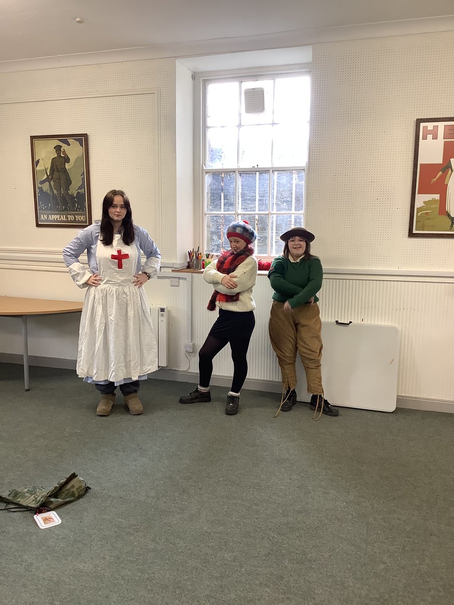 NorthCornwallAP's tweet photo. NCA students have teamed up with @BodminKeep to put on an exhibition to showcase women in both the 1st and 2nd World Wars. Week 2 - The girls dressed as woman from the war and tried to recreate their expressionless faces during the photoshoot #thisisap https://t.co/FWcpqLZ3S2