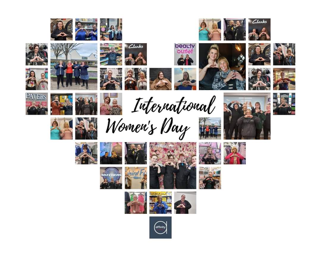 ❤Happy International Women's Day❤ Today we are taking the opportunity to celebrate all the amazing and hard-working women in every store, and every department, right here at Affinity Lancashire Fleetwood! #WomensDay #InternationalWomensDay