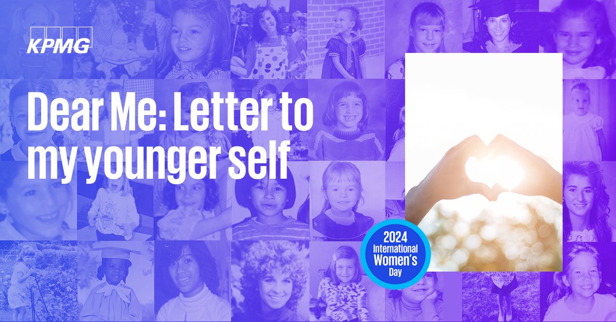In celebration of #IWD2024 and #WomensHistoryMonth, many of our women leaders reflected & wrote letters to their younger selves, sharing lessons that they have learned along the way. Read them here: ow.ly/MkP950QO4GS #KPMGIWD #InspireInclusion