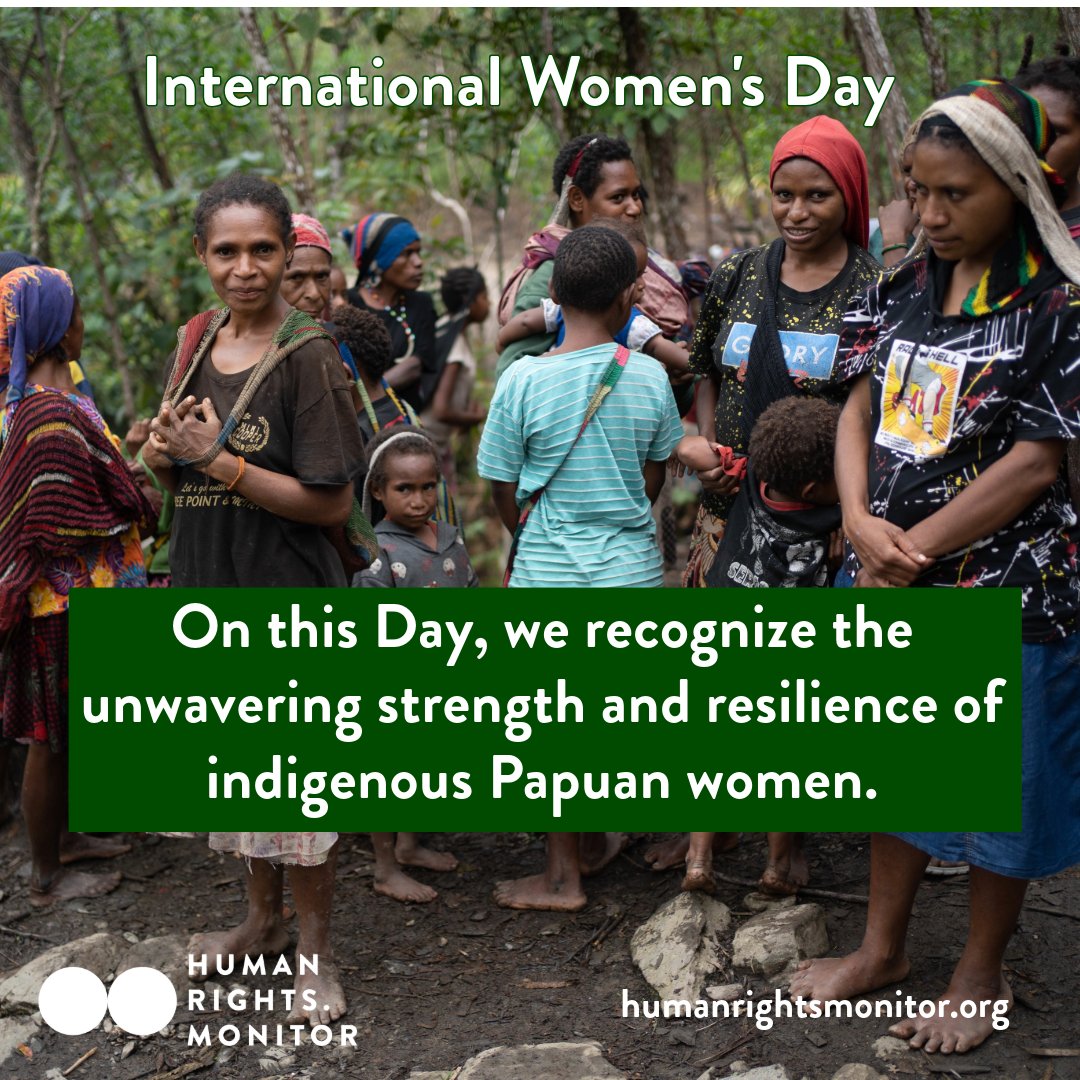 Every day Papuan women navigate conflict violence, domestic violence, and racial and gender-based discrimination. We stand with them in demanding equality and an end to the conflict and human rights violations in #WestPapua #WomensDay  #IndigenousRights