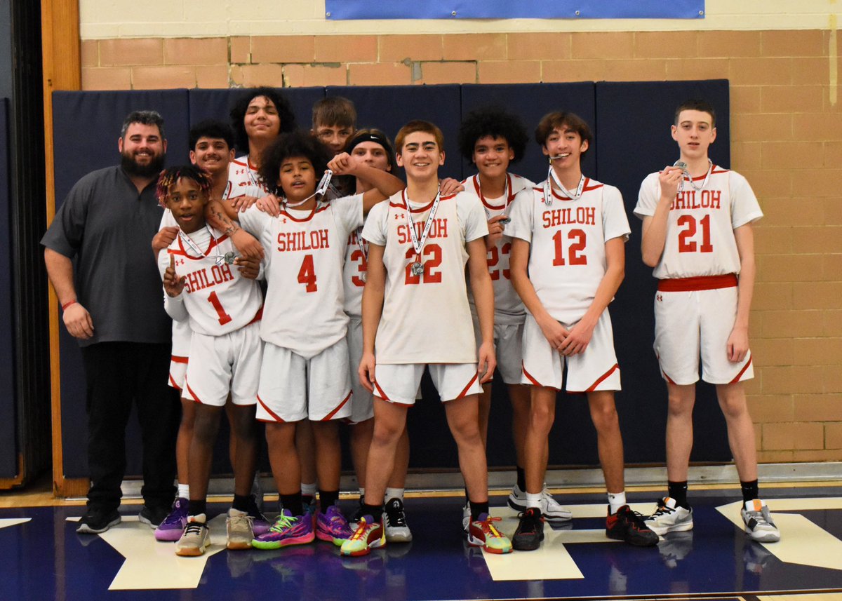 Congratulations to the Shiloh Raider 8th grade basketball team for winning the championship in the GLC Silver Bracket tournament by beating Rocky River (White) 43-34!