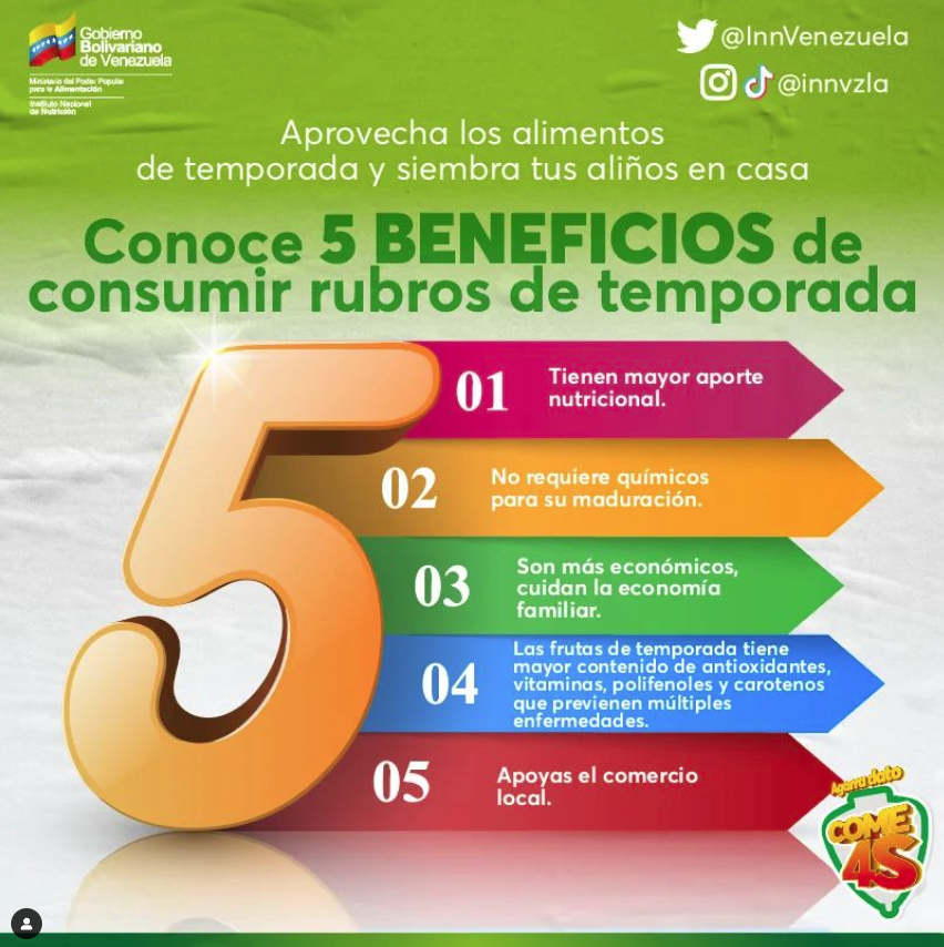 InnVenezuela's tweet photo. #AgarraDato | Las frutas son alimentos que desintoxican naturalmente el organismo. https://t.co/As6owsxrIz