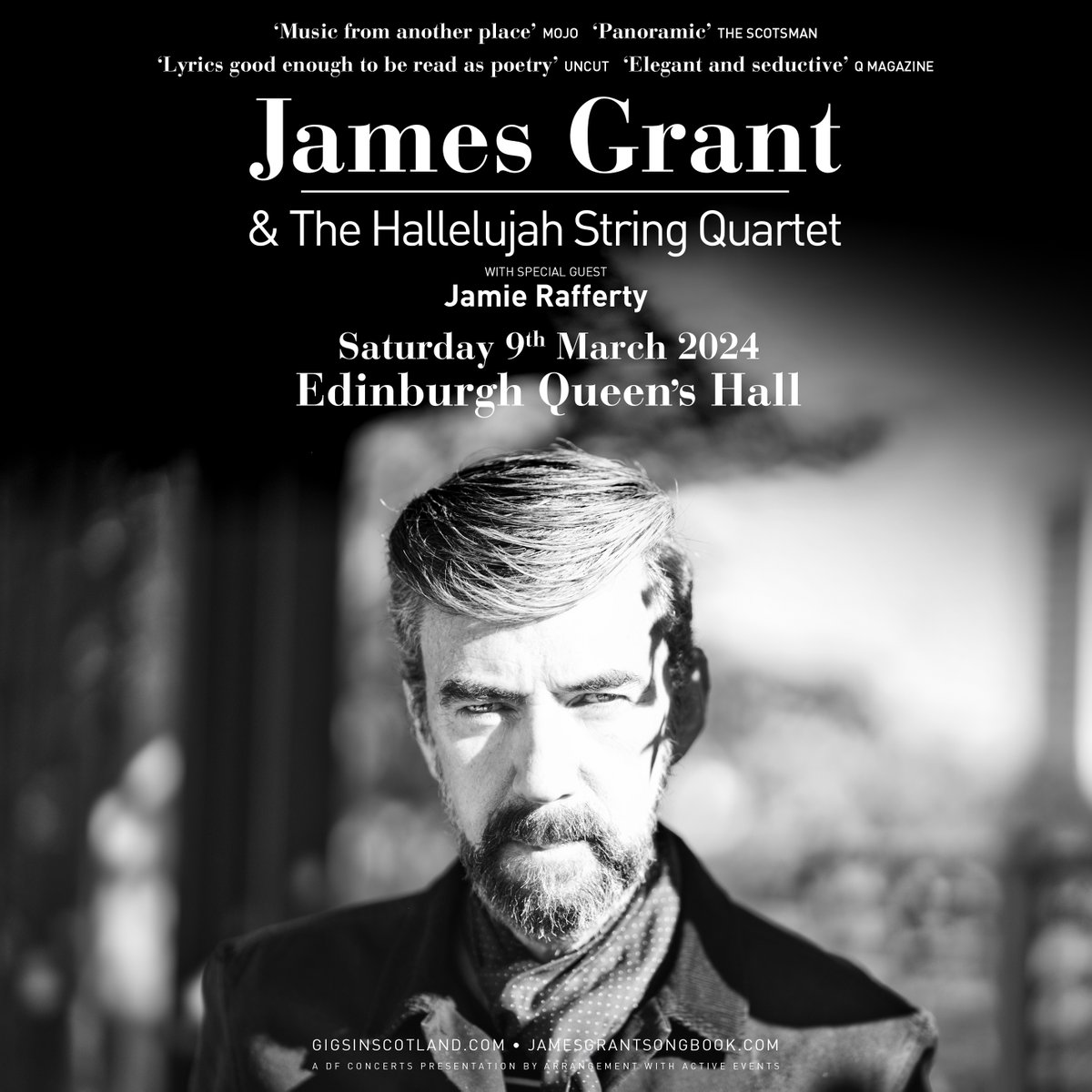 SUPPORT ADDED » Jamie Rafferty will now be supporting @jamthrawn & The Hallelujah String Quartet at @queens_hall TOMORROW, Saturday 9th March 🔥 TICKETS ⇾ gigss.co/james-grant
