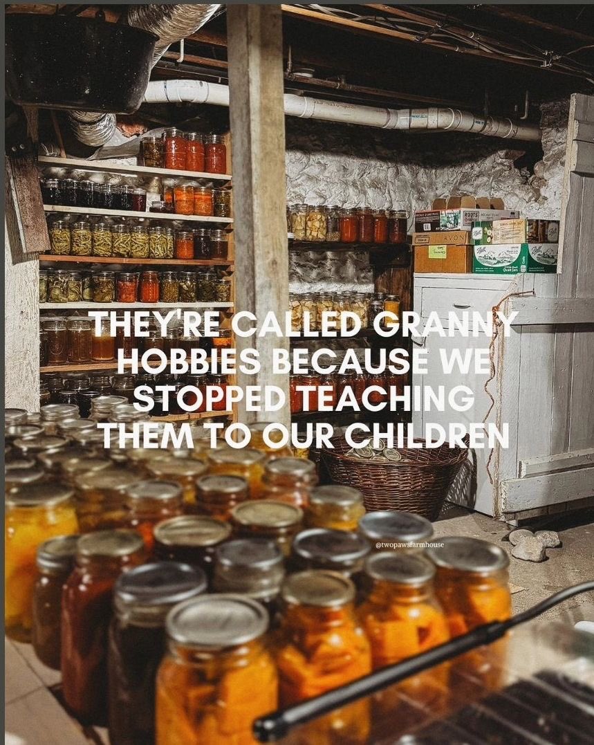 Become legendary like your “granny” by resurrecting the old ways! You will need these skills in the days ahead!