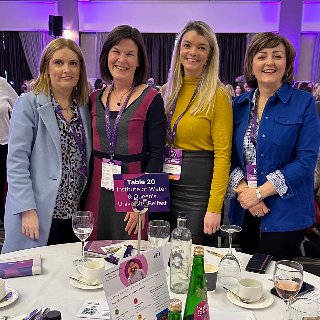 It is great to see some of our outstanding administrative team (Sonya, Colette, Christine & Deirdre) take part in the @IoDNI Women's Leadership Conference #WLC2024. What better way to celebrate #IWD2024?