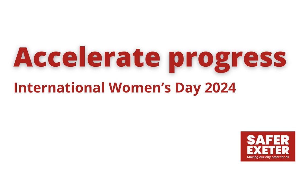 Everyone should be aiming for #GenderEquality – but our progress needs to happen faster. This #IWD we're asking connections, colleagues, & partners to celebrate the progress made – then set new, ambitious goals ♥️ For ideas, check out the SWaN pledges: exeter.gov.uk/clean-safe-cit…
