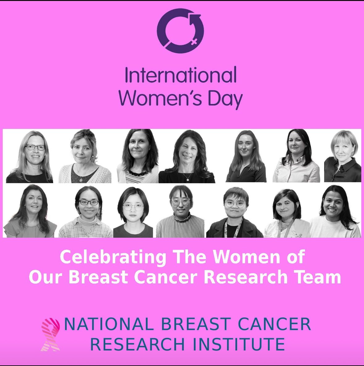 This International Women’s Day, we celebrate the incredible women of our breast cancer research team. #internationalwomensday