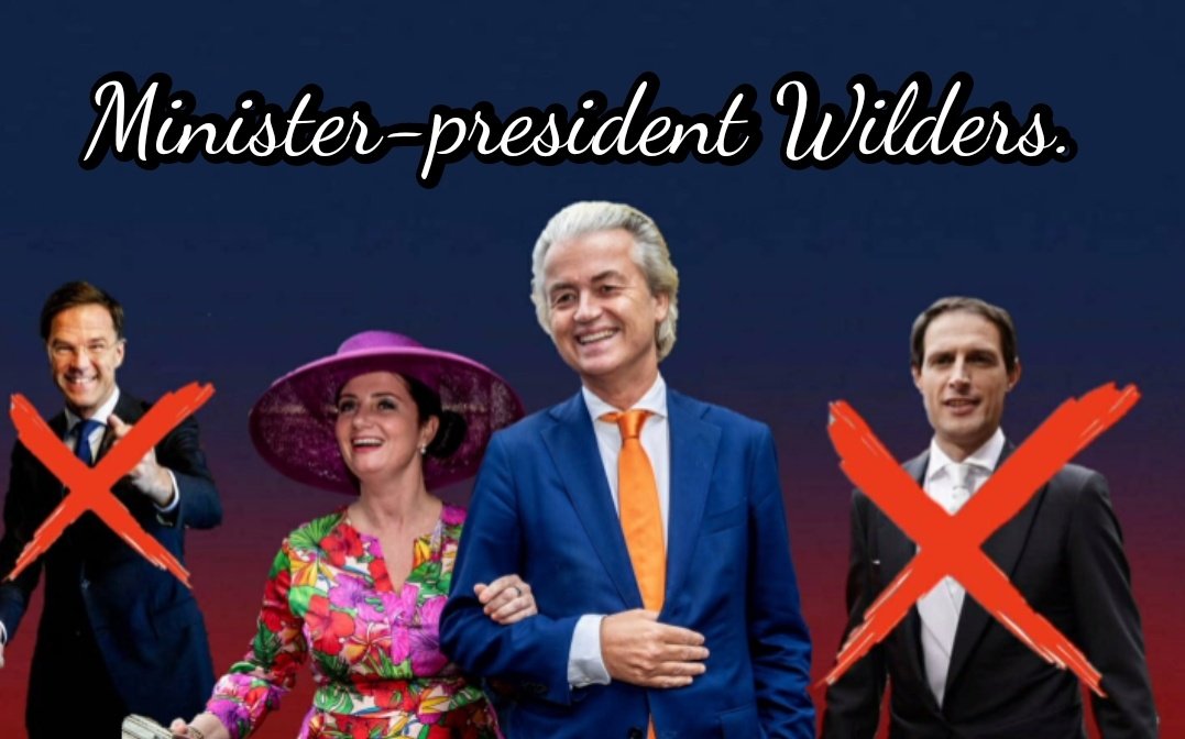 #formatie #formatie2023 

Alles wat #PVV is zal glimmen van trots

Zodra we mogen zeggen: #Wilders is ONZE premier

🎉🍾🎈🎈