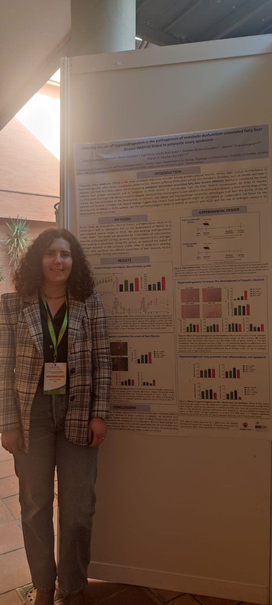 This week, @espeucrod and @Andrea99Rdgz presented their work at the III @CABIMER International Workshop. Esperanza talked about liver kisspeptins and their role in metabolism, and Andrea presented a poster on the relationship between hyperandrogenism and PCOS #WomenInScience