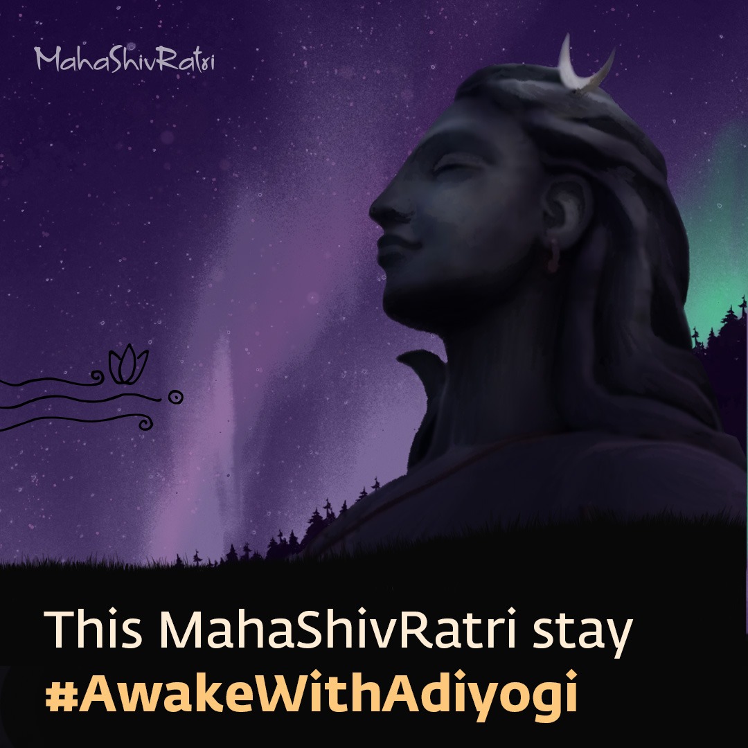 SuganyaSK23's tweet image. Tonight... Shiva ROARS! Are you #AwakeWithAdiyogi ?