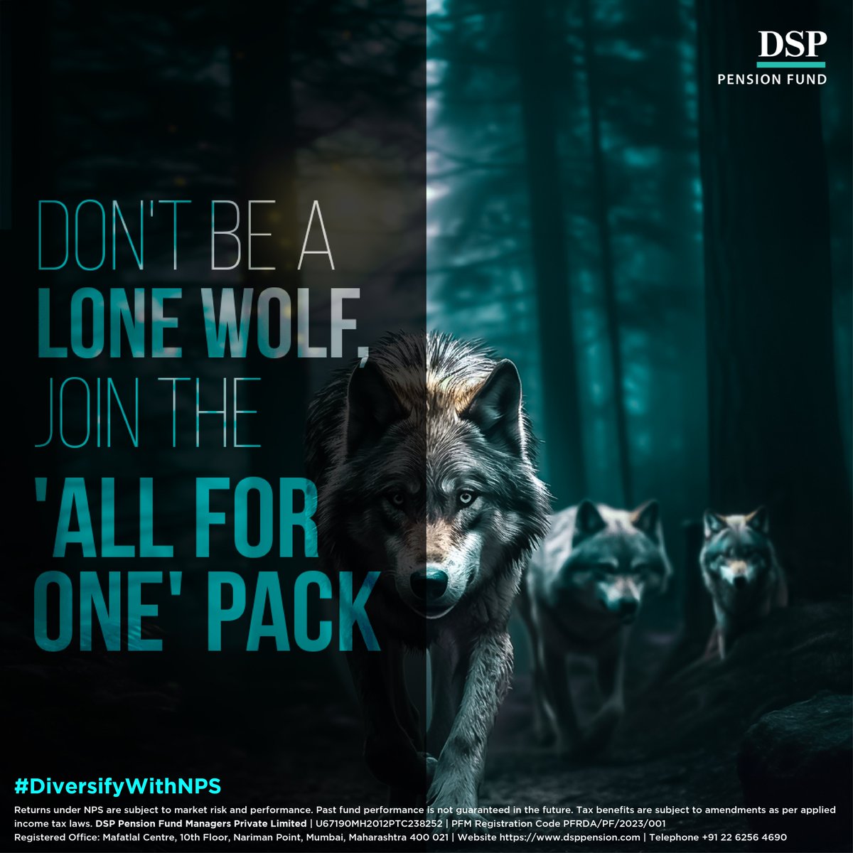 Diversification is the key to ensuring your portfolio isn't a lone wolf. Make retirement planning a pivotal part of your investment journey.

Click here to register: bit.ly/3T0bl3C

#DSPPensionFund #retirementplanning #taxsavings #AllForOne #guide #futureplans