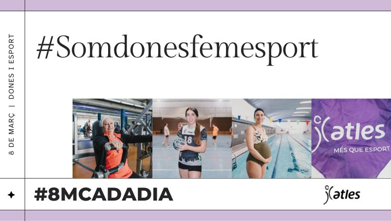 🟣8M avui i cada dia! Perquè encara queda molt camí per recórrer.
Recordeu que avui podreu recollir a les recepcions un mocador lila! I llegir les entrevistes #somdonesfemesport a Instagram.
#CEMBordeta #CEMEspanyaIndustrial #diadeladona #8M #8Mcadadia