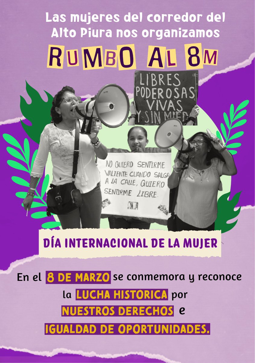 CIPCAPIURAPERU's tweet image. #8M #diainternacinaldelamujer
📷 Hoy no es un día para celebrar, pues ha sido un largo camino de constante lucha.
📷 Hoy es un día para recordar que millones de mujeres en el mundo aún siguen en la lucha para reivindicar muchos de sus derechos.
#SomosCIPCA #SomosJesuitas