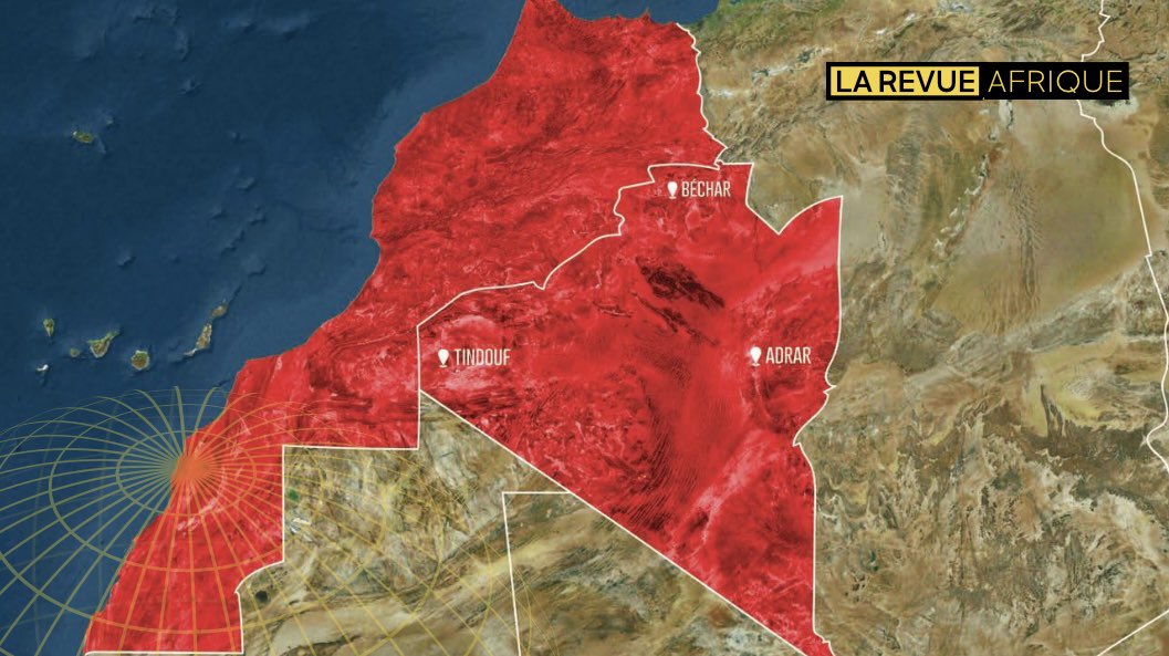 larevueafrique's tweet photo. 🇲🇦 🇩🇿 URGENT | Après le #SaharaOccidental, le #Maroc semble entamer une démarche de « récupération légale » du #SaharaOriental, actuellement sous souveraineté algérienne. 

Bahija Simou, directrice des archives marocaines a présenté aujourd’hui des documents confidentiels « attestant de l'appartenance historique des territoires du Sahara Oriental au Maroc ».