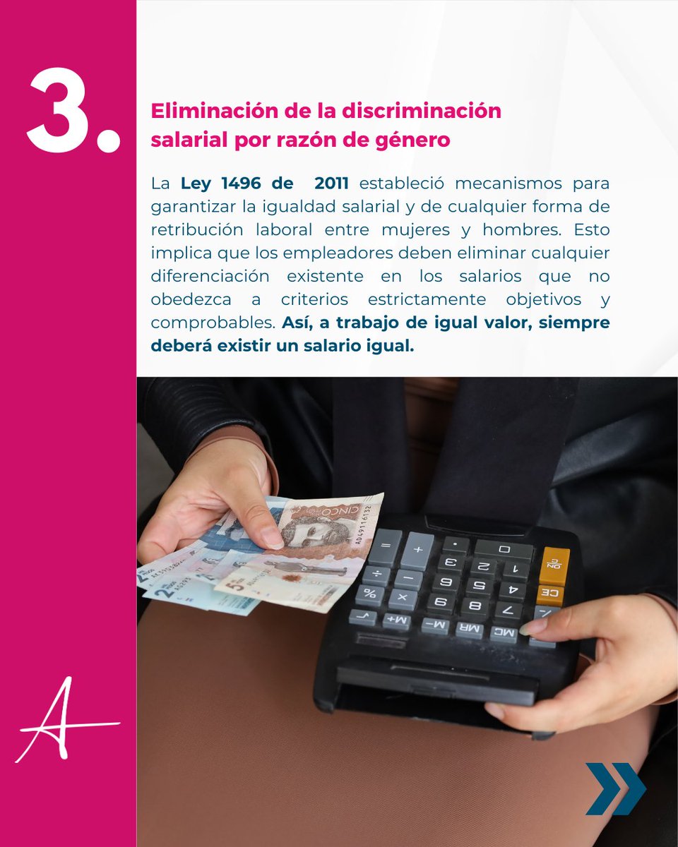 affirmalegal's tweet image. Desde la implementación de protocolos de prevención y atención del acoso hasta la promoción de la igualdad salarial, nuestro compromiso es inquebrantable.

#affirmalegal #derechosdelamujer #díainternacionaldelamujer #8M #igualdadlaboral