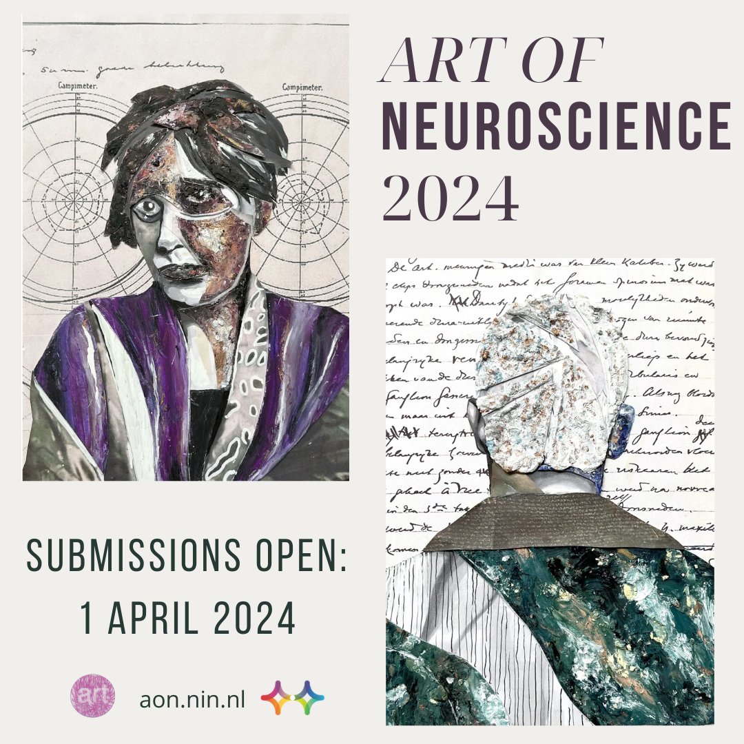 The countdown begins!🎨 The Art of Neuroscience competition is just a month away from opening its submissions on April 1st. Whether you're an artist, neuroscientist, or both, we're eager to see your art exploring the vast realms of neuroscience. Details at aon.nin.nl