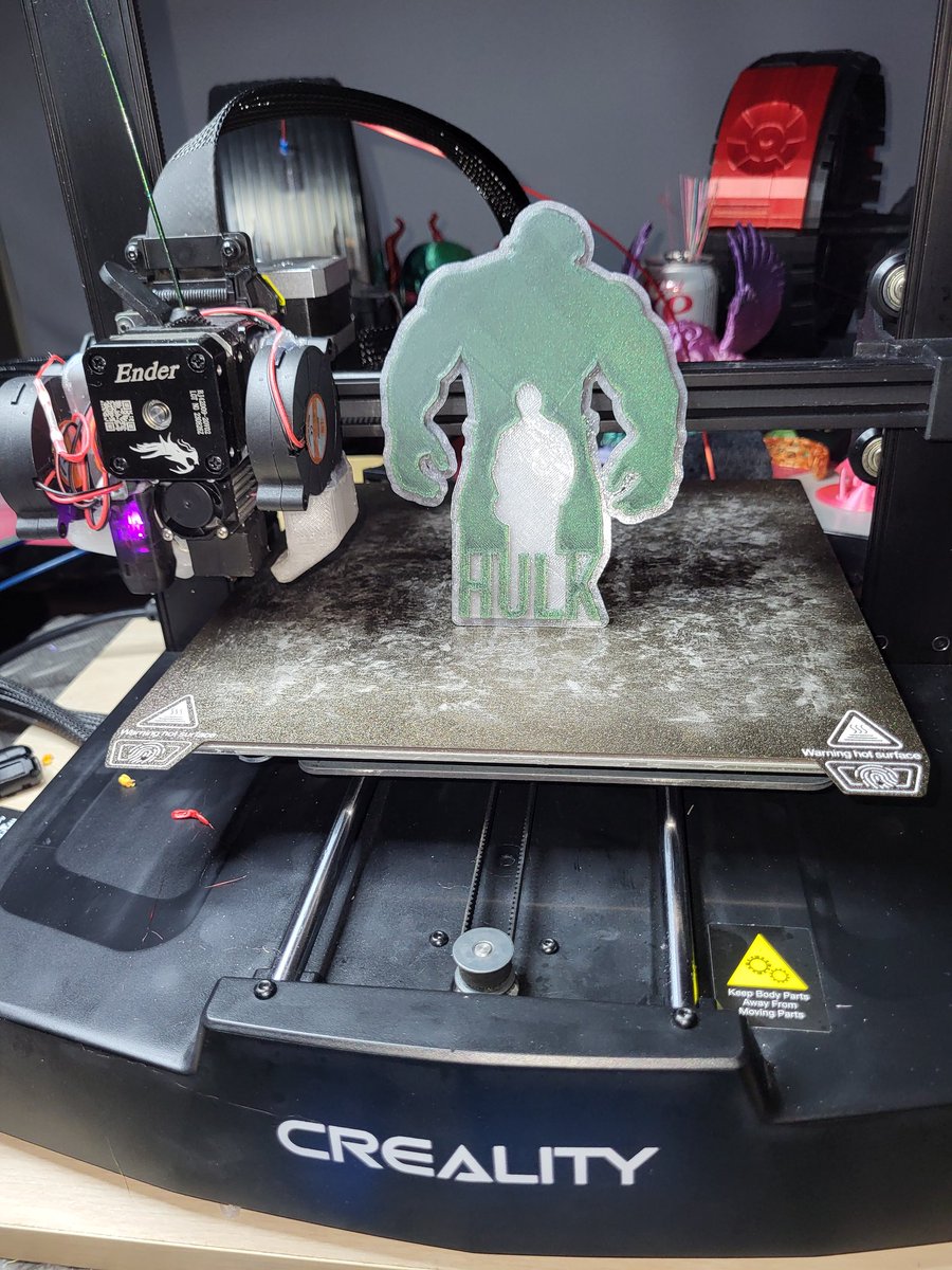 3dprintcorner's tweet photo. @Creality3dP 

@raymond3dcorner
#raymond3dcorner
#hulk
#creality
#ender3v3se https://t.co/MXWRVuTAlw