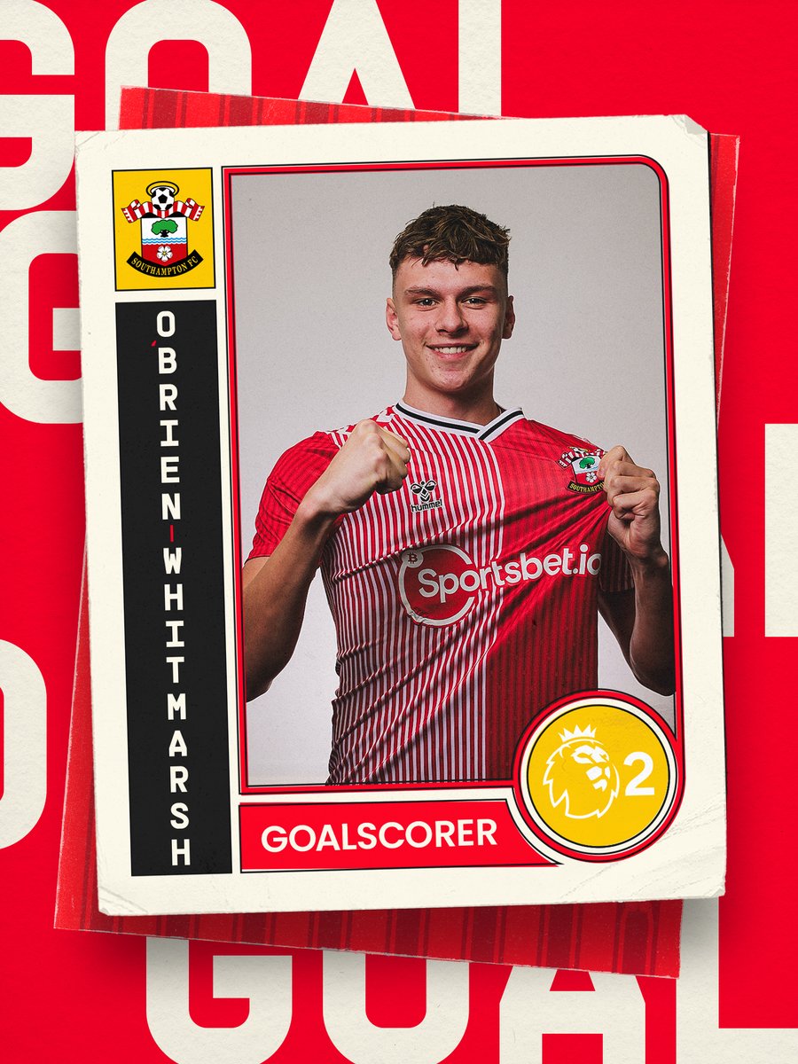 SouthamptonFC's tweet photo. 18: IT'S TWO 🤩

Nico Lawrence's long ball is collected by Joe O'Brien-Whitmarsh who lobs the goalkeeper! [2-0] https://t.co/CmyyDVuyyG