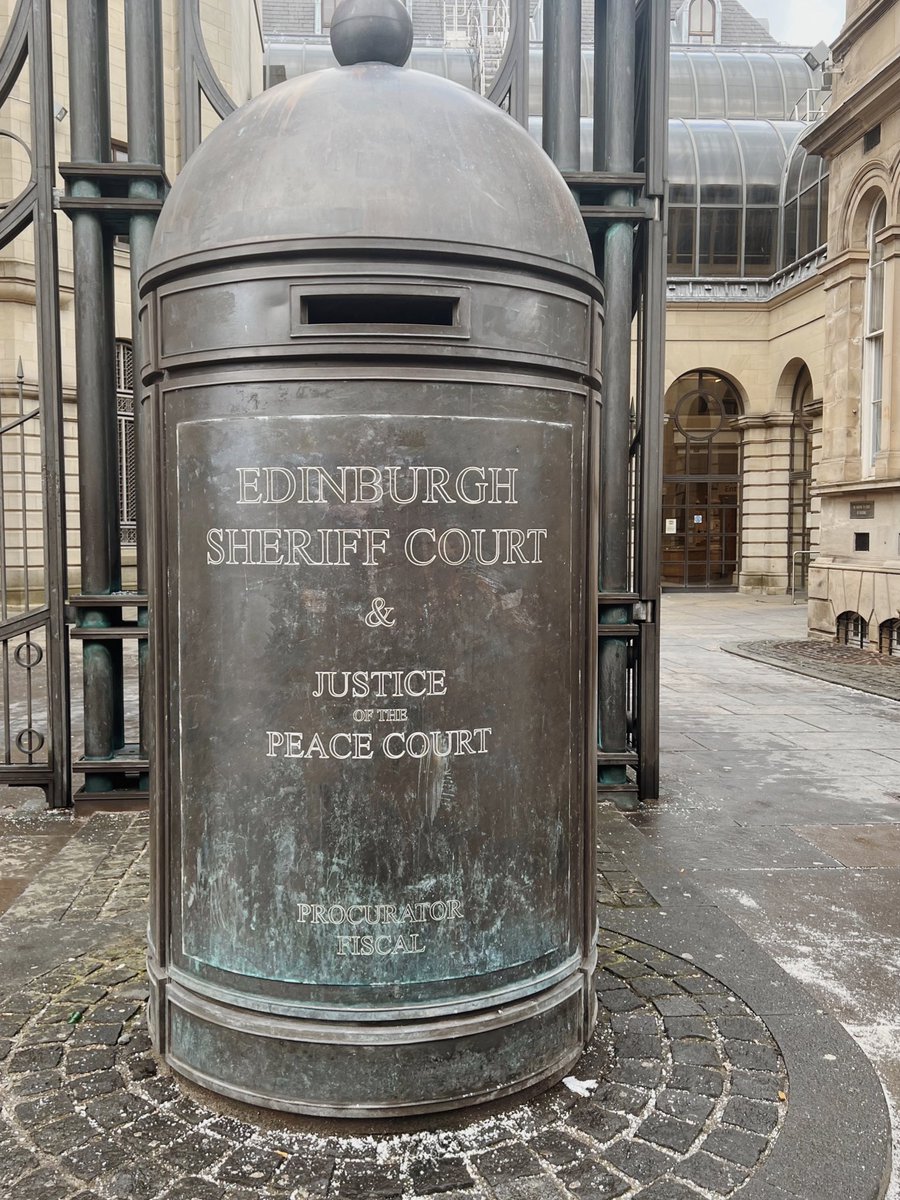 Donned my gown for the first time this week appearing in both Dumbarton JP Court &amp; Edinburgh Sheriff Court.

Managed to negotiate a special condition of bail with the PF, resulting in an amendment to the conditions for the client. 

Great first experience learning on my feet ⚖️